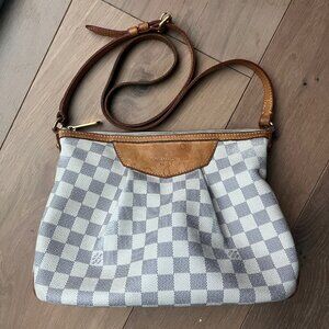 LV Siracusa PM Damier Azur Crossbody Bag